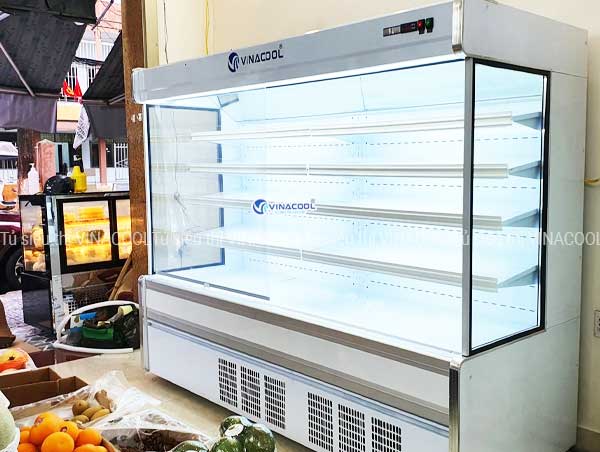 tủ bảo quản thực phẩm 2m5 vuông trắng