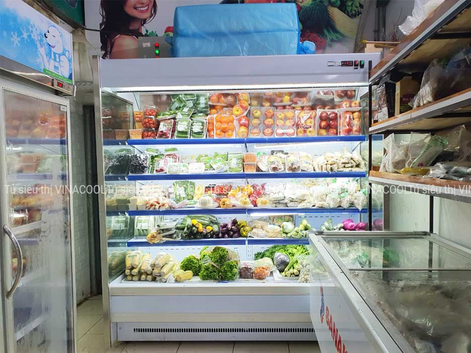 tủ bảo quản trái cây không cửa vuông