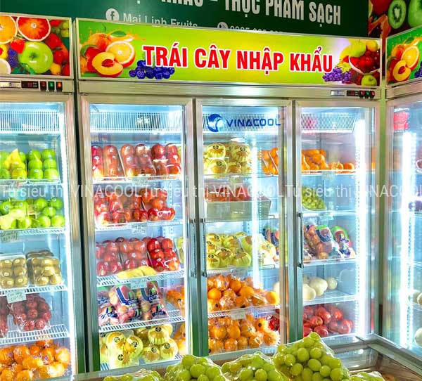 tủ bảo quản trái cây nhập khẩu 3 cánh