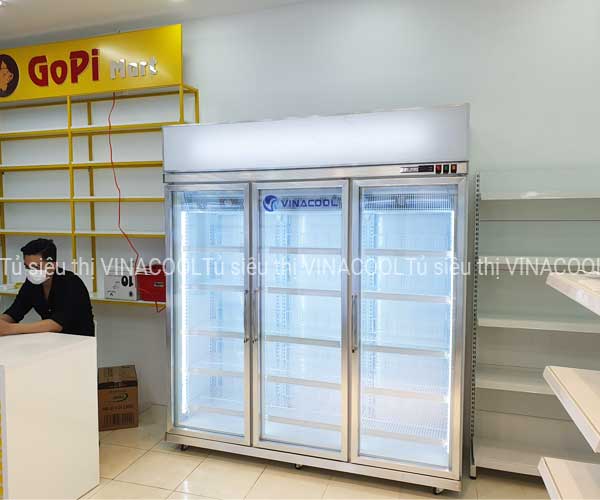 tủ mát trưng bày trái cây 3 cánh