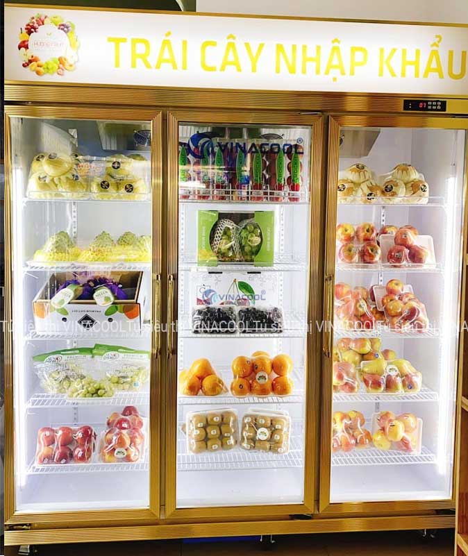 tủ 3 cánh kính viên vàng