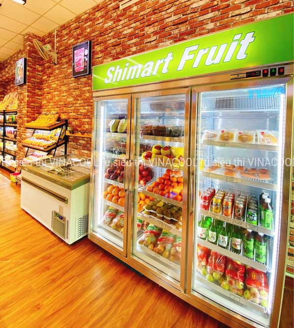 tủ để thực phẩm 3 cánh kính