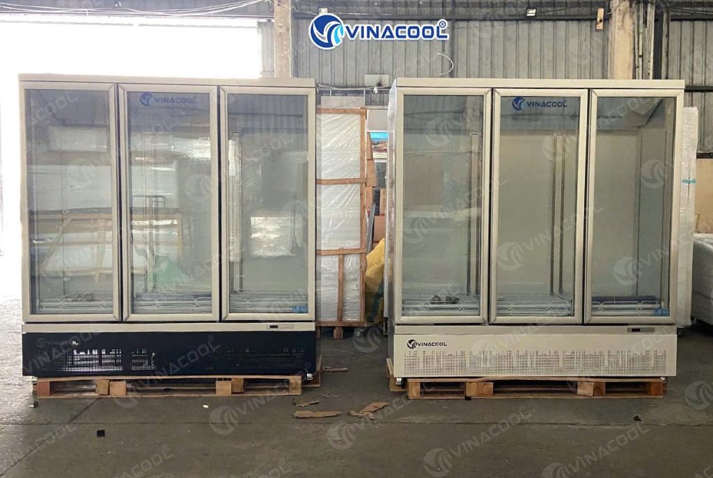 tủ đông đứng trưng bày thực phẩm